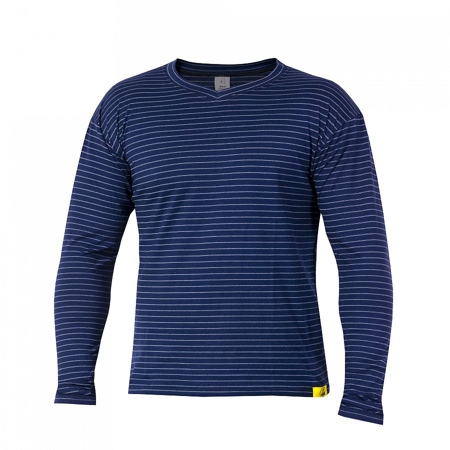 Tričko PXT Antistatic wear tm.modré dlouhý rukáv "V" 160 g/m2, vel. XXL - Obrázek Tričko PXT Antistatic wear tm.modré dlouhý rukáv "V" 160 g/m2, vel. XXL - Obrázek